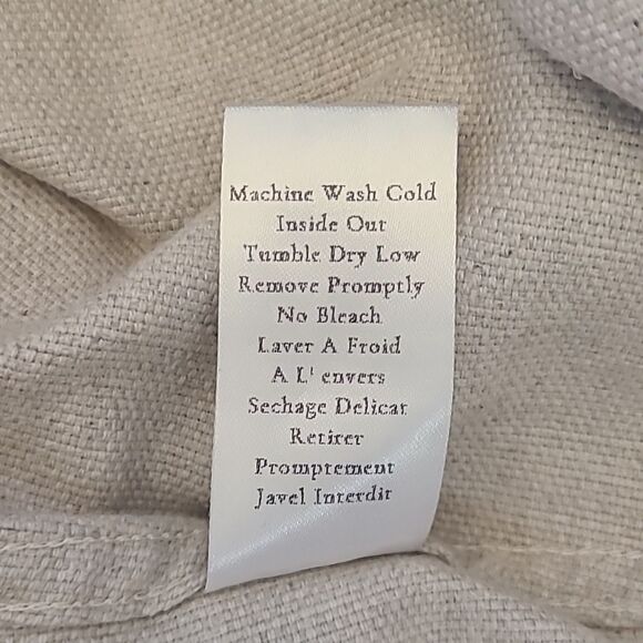 Frank & Eileen MCLOGHLIN Natural 100% Italian Brushed Cotton Canvas Size S NWOT - Picture 13 of 14